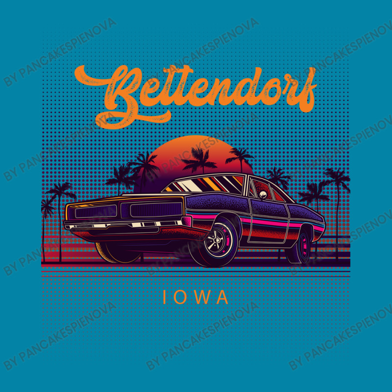 Bettendorf Iowa Retro Vintage 80s 90s Muscle Cars Retrowave Aesthetic Retro Trucker Cap by pancakespienova | Artistshot