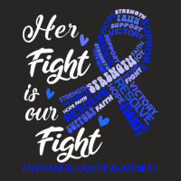 Esophageal Cancer Awareness T  Shirt Esophageal Cancer Awareness Her F Ladies Fitted T-shirt | Artistshot