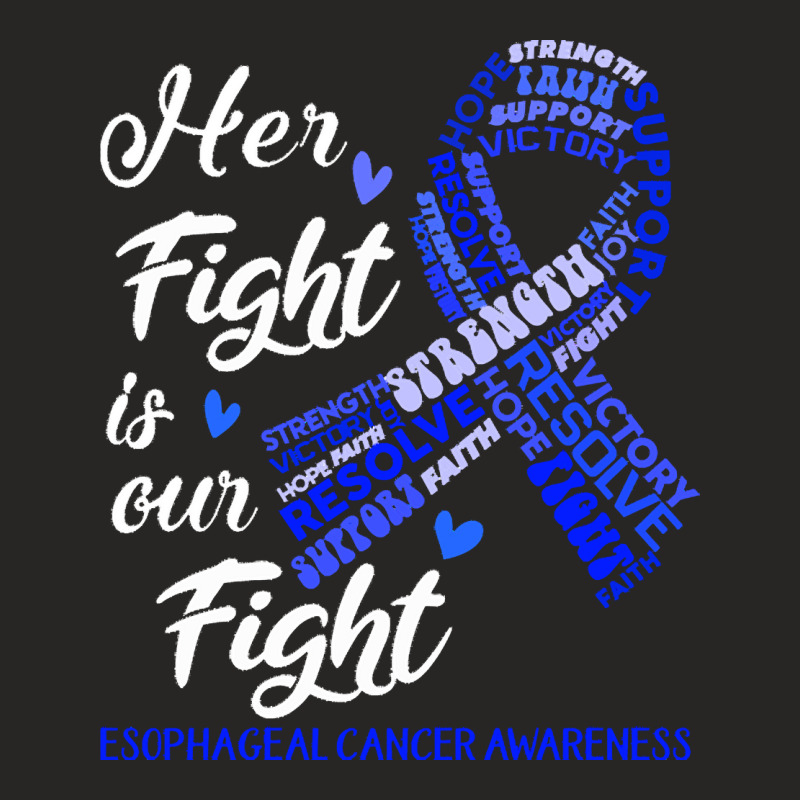 Esophageal Cancer Awareness T  Shirt Esophageal Cancer Awareness Her F Ladies Fitted T-Shirt by elsie72807 | Artistshot