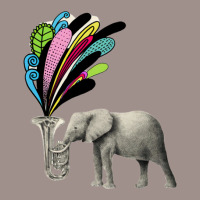 Elephant Playing A Musical Instrument 5 Panel Snapback Cap | Artistshot