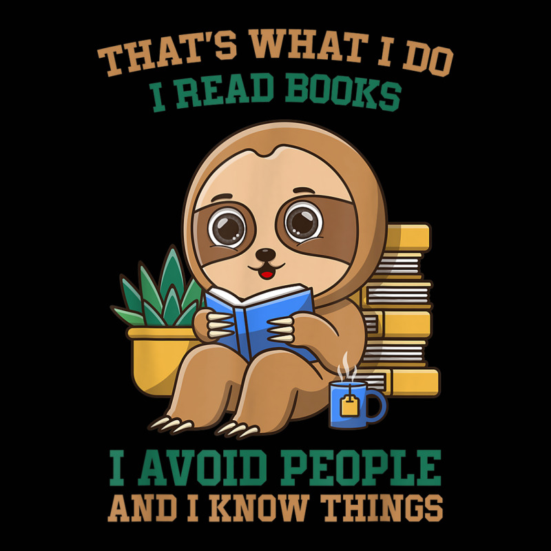 I Read Books I Avoid People And I Know Things, Reading Sloth Toddler 3/4 Sleeve Tee by ThienThuong | Artistshot