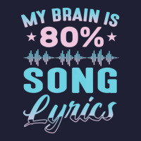 My Brain Is 80% Song Lyrics Singer Catchy Tune Lyrics 5 Panel Snapback Cap | Artistshot