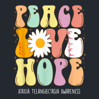 Peace Love Hope Ataxia Telangiectasia Awareness Gift T Shirt Pa Trucker Cap | Artistshot