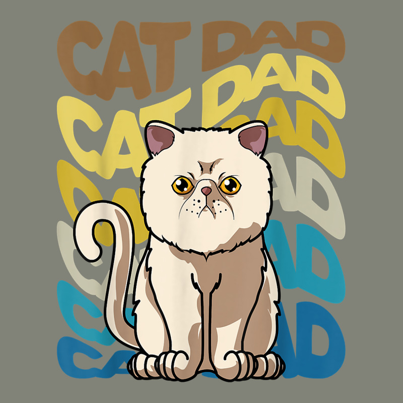 Retro Vintage Funny Cat Exotic Shorthair Cat Dad Daddy T Shirt Pa Trucker Cap by cm-arts | Artistshot