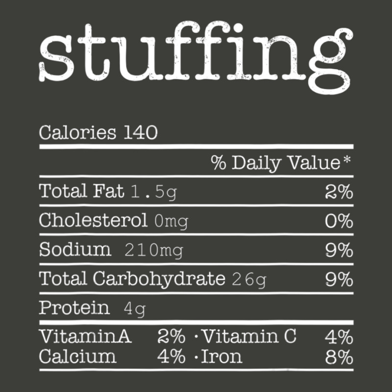 Stuffing Nutrition Facts Thanksgiving Christmas Food Pa Trucker Cap by cm-arts | Artistshot