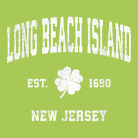 Long Beach Island New Jersey Vintage Shamrock Sports Fashion Visor | Artistshot