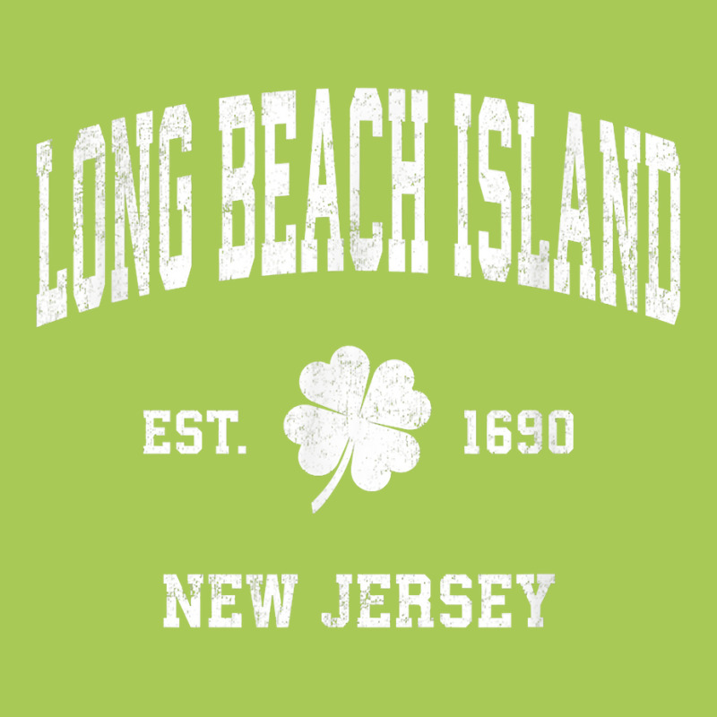 Long Beach Island New Jersey Vintage Shamrock Sports Fashion Visor by FrancesTiffany | Artistshot