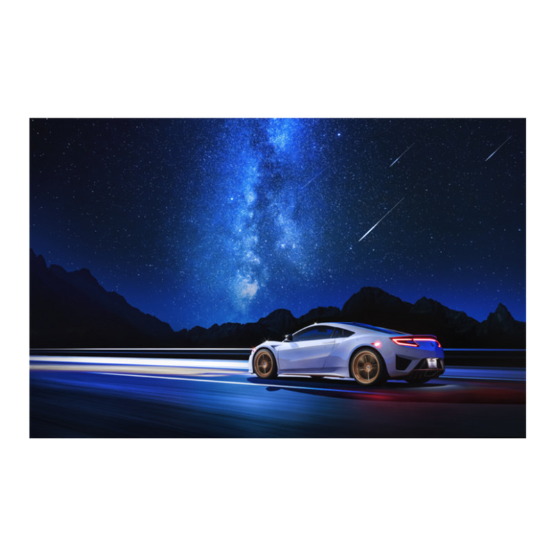 Supercar Milky Way Fashion Visor by MarshaleenAnnetteHammer | Artistshot