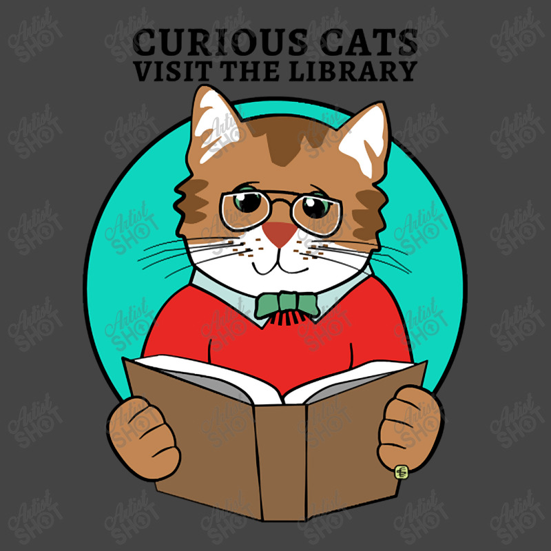 Curious Cats Visit The Library Fashion Visor by webberkyla | Artistshot