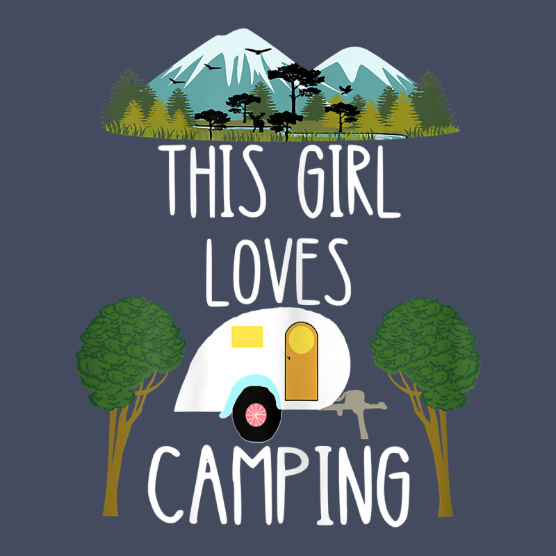 This Girl Loves Camping Rv Teardrop Trailer Camper Caravan Nike Dri-FIT Cap by MarilynCleo | Artistshot