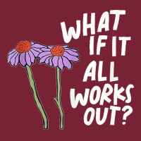 Funny Floral Quote What If It All Works Out Tank Top Nike Dri-fit Cap | Artistshot