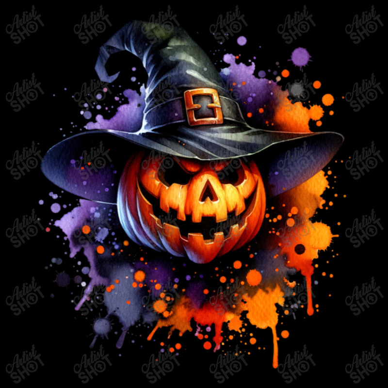 Halloween Witch Pumpkin Metal Print Square by risedesignid | Artistshot