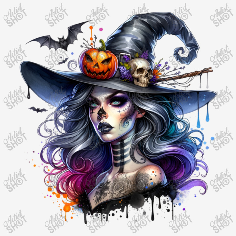 Witch Halloween Day Portrait Canvas Print by risedesignid | Artistshot