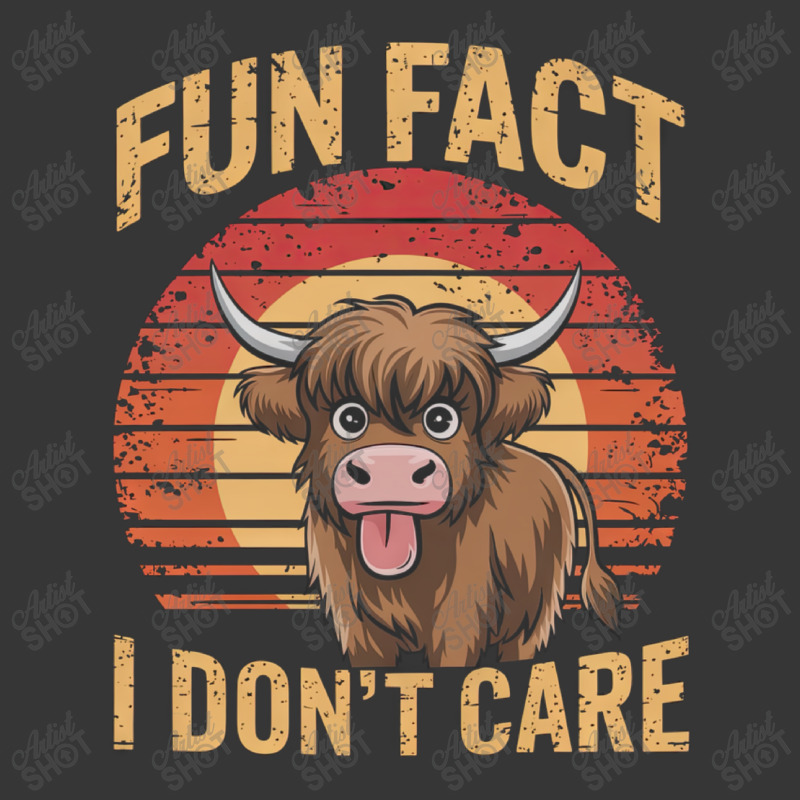 Fun Fact I Don't Care Highland Cow Toddler Hoodie by ERNESTO GUANCIA | Artistshot