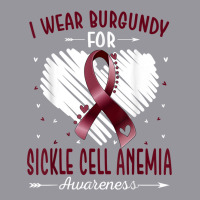 I Wear Burgundy For Sickle Cell Anemia Awareness Ribbon Retro Trucker Cap | Artistshot