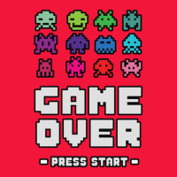 Game Over Press Start Arcade Player Retro Gamer Seamless Cap | Artistshot