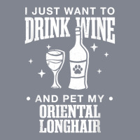 Drink Wine And Pet My Oriental Longhair Cat Dog Breed Funny T Shirt Yupoong Trucker Cap | Artistshot