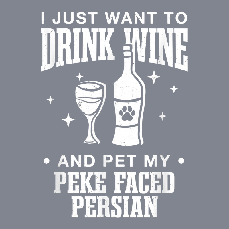 Drink Wine And Pet My Peke Faced Persian Cat Dog Breed Funny T Shirt Yupoong Trucker Cap by cm-arts | Artistshot