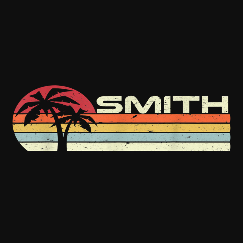 Smith Surname 80s 90s Vintage Sunset With Palm Trees T Shirt Foam Snapback hat by cm-arts | Artistshot