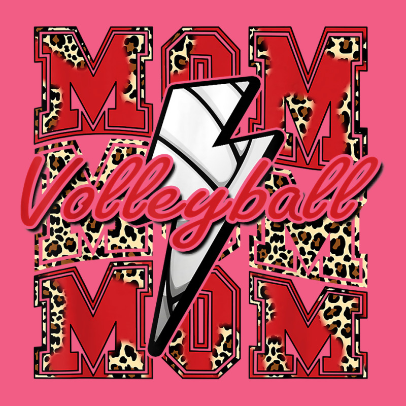 Volleyball Mom Volleyball Lightning Bolt Leopard Red T Shirt Foam Snapback hat by cm-arts | Artistshot