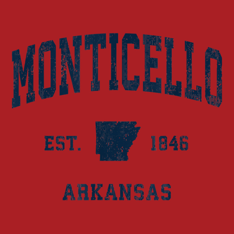 Monticello Arkansas Ar Vintage Athletic Navy Sports Design T Shirt Foam Snapback hat by cm-arts | Artistshot