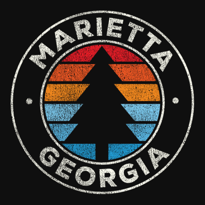 Marietta Georgia Ga Vintage Graphic Retro 70s Long Sleeve T Shirt Foam Snapback Hat | Artistshot