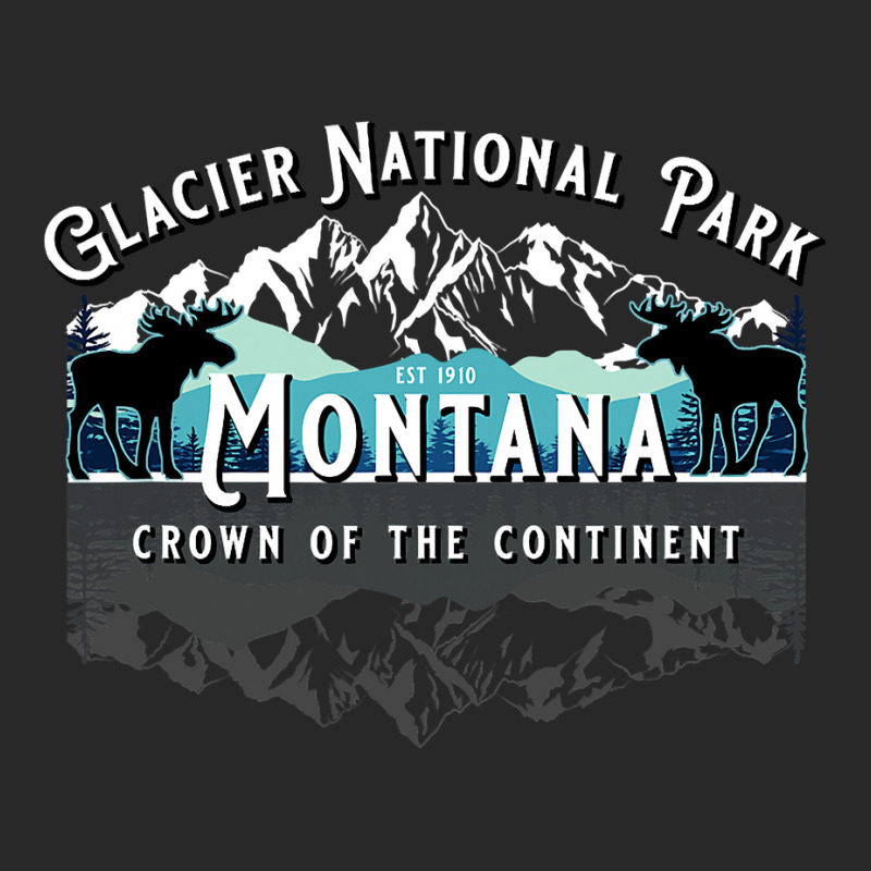 Glacier National Park Montana Moose Hiking Camping Souvenir Fashion Visor | Artistshot