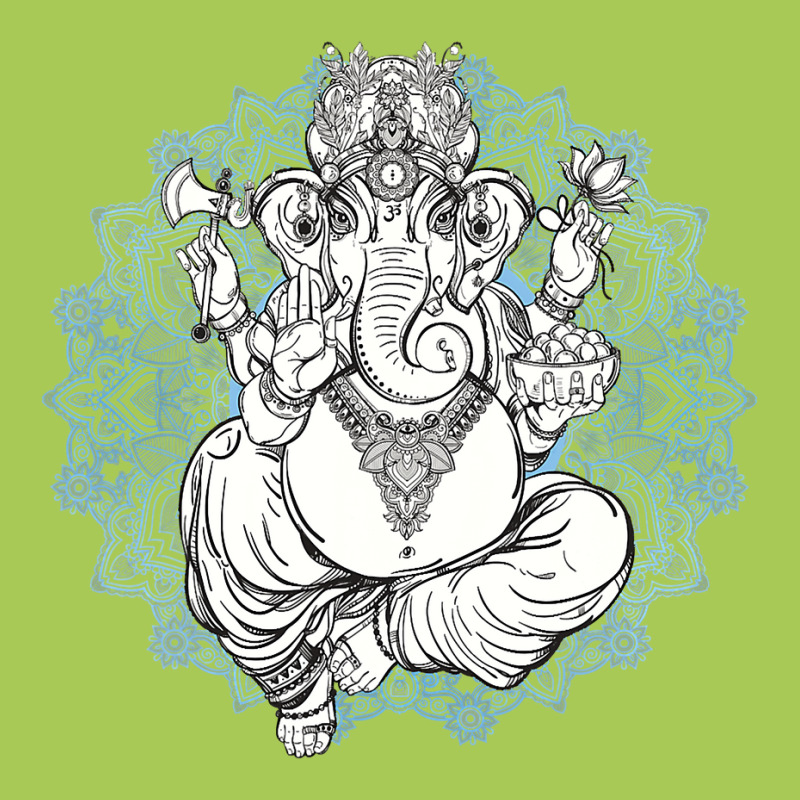 Hindu Elephant God Ganesha Tshirt  Oriental India Henna Tee Fashion Visor | Artistshot