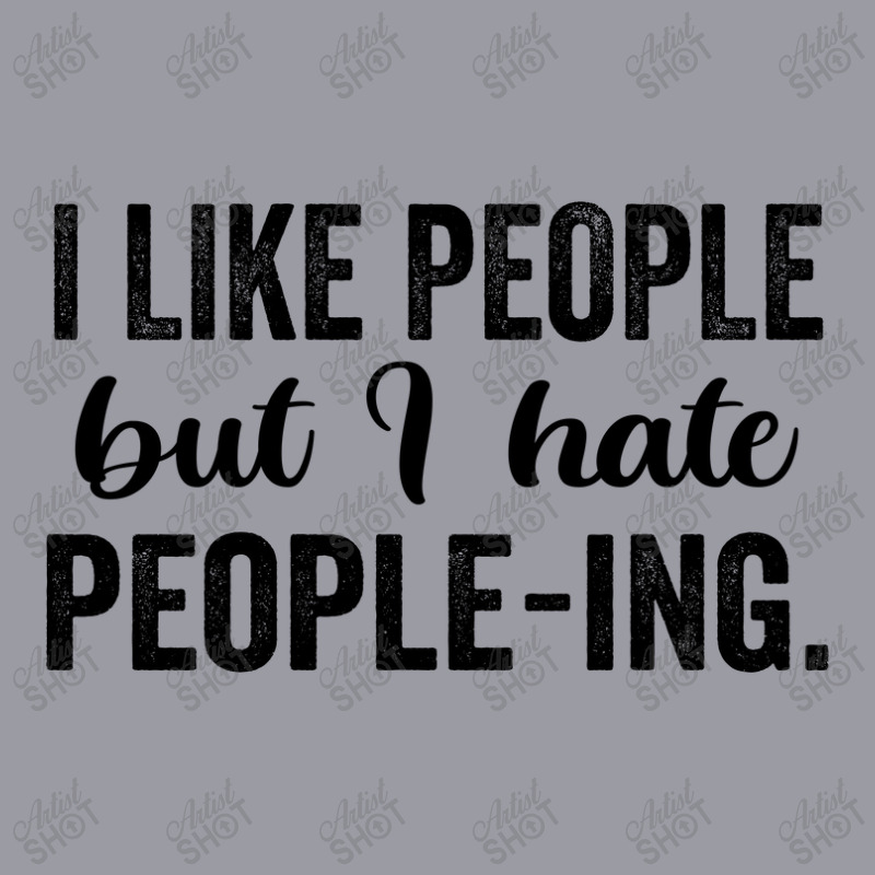 I Like People But I Hate People Ing Retro Trucker Cap by thebestisback | Artistshot