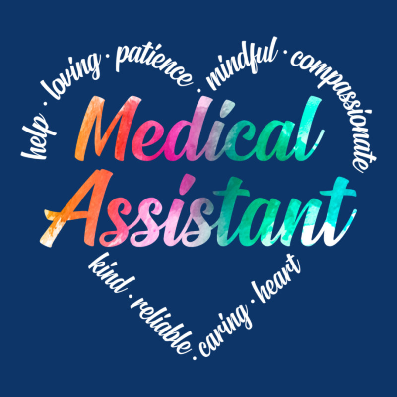 Medical Assistant Heart Word Cloud Watercolor Rainbow Seamless Cap by cm-arts | Artistshot