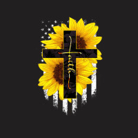 Faith Sunflower Flag T-shirt | Artistshot