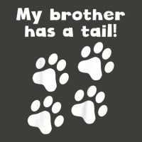 Kids My Brother Has A Tail Dog Paw Prints Pa Trucker Cap | Artistshot