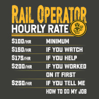 Rail Operator Hourly Rate   Funny Railway Operator T Shirt Pa Trucker Cap | Artistshot