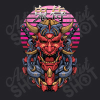 Oni Samurai Retrowave Youth Tee | Artistshot