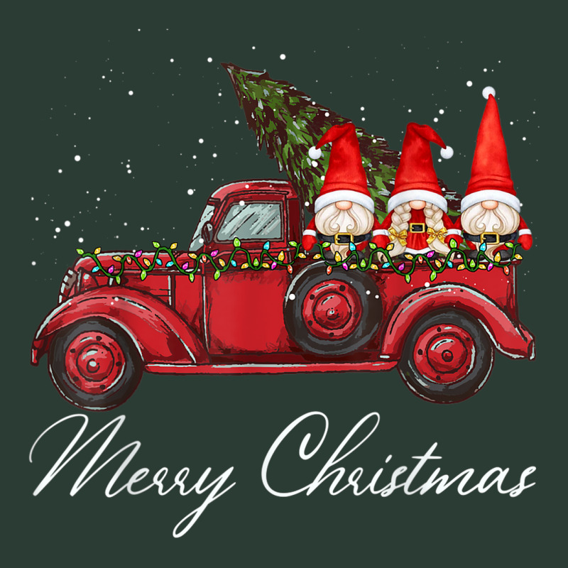 Three Gnomes In Red Truck With Merry Christmas Tree Fashion Visor | Artistshot