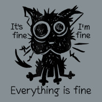 Everything Is Fine Funny Stressed Out Cat Graphic T Shirt Nike Dri-fit Cap | Artistshot