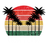 Palm Tree Distressed Rhode Island - Beach Design Nike Dri-fit Cap | Artistshot