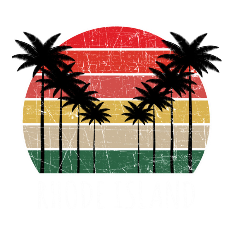 Palm Tree Distressed Rhode Island - Beach Design Nike Dri-FIT Cap by cm-arts | Artistshot