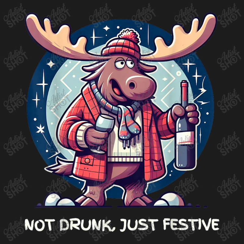 Moose Not Drunk Just Festive Fun Beanie by ERNESTO GUANCIA | Artistshot