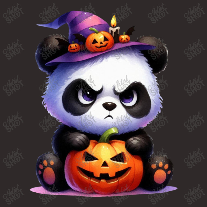 Halloween Day - Cute Panda With Pumpkin Racerback Tank by denbey | Artistshot