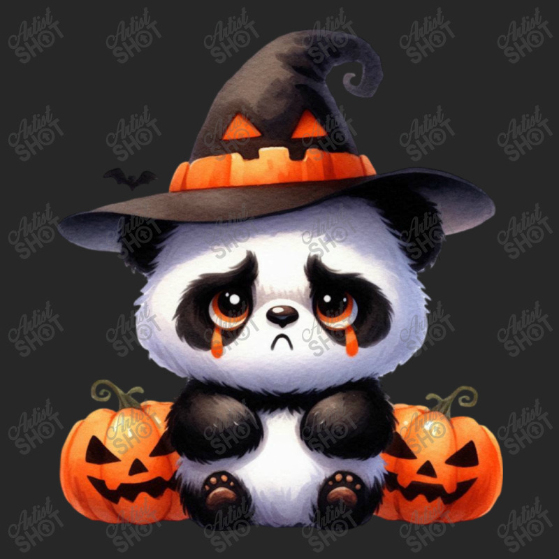 Halloween Day - Panda Cry With Pumpkin Women's Pajamas Set by denbey | Artistshot