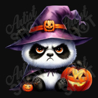 Halloween Day - Panda Cute With Pumpkin Witch Crop Top | Artistshot