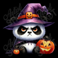 Halloween Day - Panda Cute With Pumpkin Witch Cropped Sweater | Artistshot