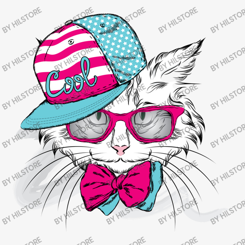 Usa Cat, Cats, Animal, Animals, American Flag Ladies Fitted T-Shirt by HILstore | Artistshot