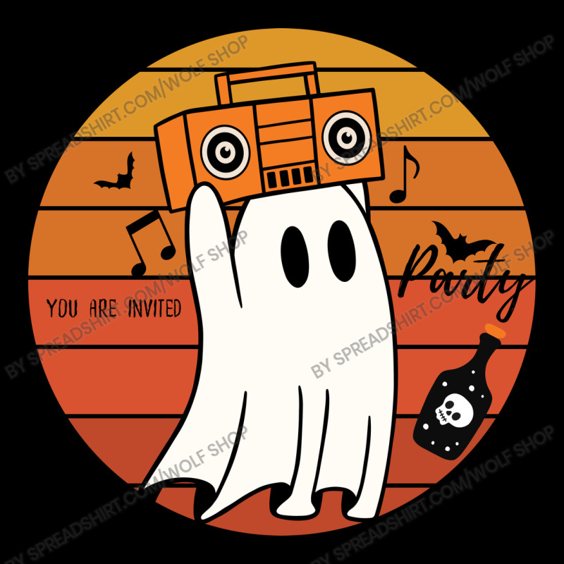 Halloween Party You Are Invited Retro Funny Ghost Maternity Scoop Neck T-shirt by spreadshirt.com/Wolf shop | Artistshot