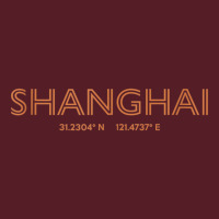 China City Coordinates   Shanghai Tank Top Retro Trucker Cap | Artistshot