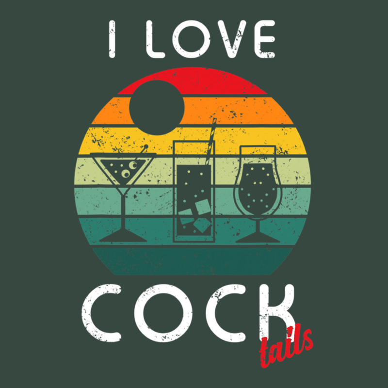 Retro I Love Cocktails Funny Adult Drinking Humor Pun Seamless Cap by cm-arts | Artistshot