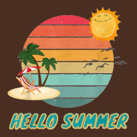 Hello Summer Vacation Palm Tree Sun Birds And Sea Yupoong Trucker Cap | Artistshot