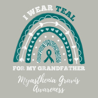 Rainbow I Wear Teal Grandfather Myasthenia Gravis Awareness Pa Trucker Cap | Artistshot