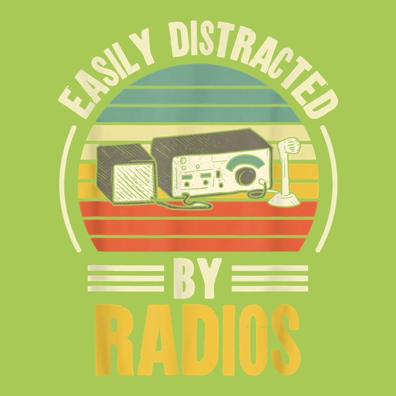 Easily Distracted By Radios Ham Radio Amateur Radio T Shirt Fashion Visor by cm-arts | Artistshot